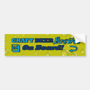 Craft Beer Brewer ombord! 4 Bildekal