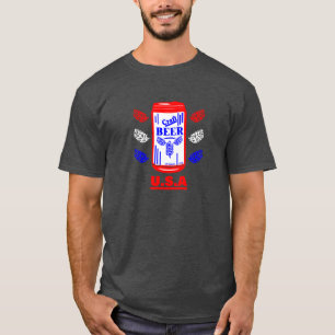 Craft Beer Can - USA T Shirt