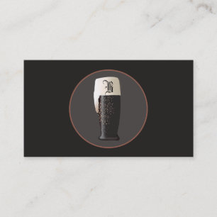 Craft Beer Cicerone Brewery Monogram Visitkort