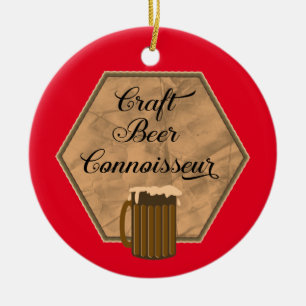 Craft Beer Connoisseur Julgransprydnad Keramik