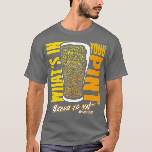 Craft Beer Drinker Whsts in Your Pint T Shirt (Framsida)