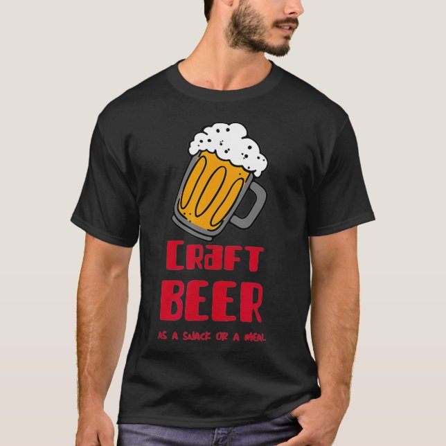 Craft Beer Funny Drinking Sprit Party T Shirt (Framsida)