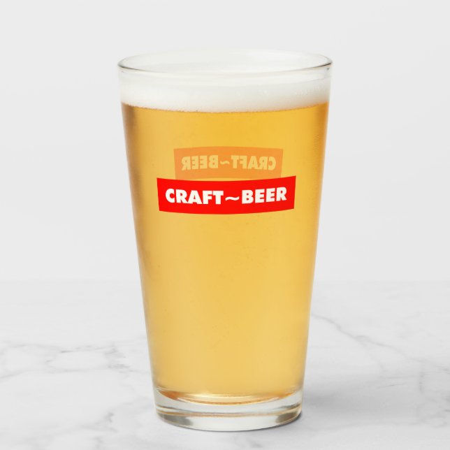 CRAFT ~ BEER GLASKOPP (Framsida fylld)