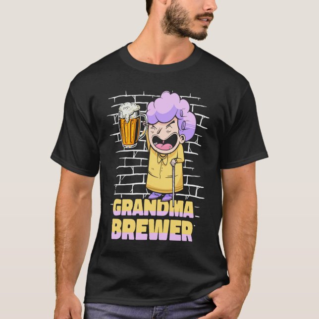 Craft Beer Grandma Brew Microbrewing  House Home B T Shirt (Framsida)