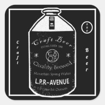 Craft Beer-Growler Jug Black & White