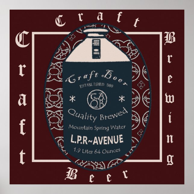 Craft Beer Growler Poster (Framsidan)