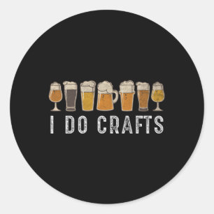Craft Beer I Do Crafts Home Brew Runt Klistermärke