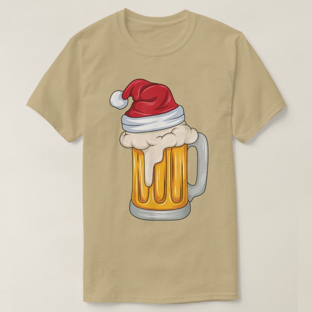 Craft Beer-julöl Dricker jultomten T Shirt (Design framsida)