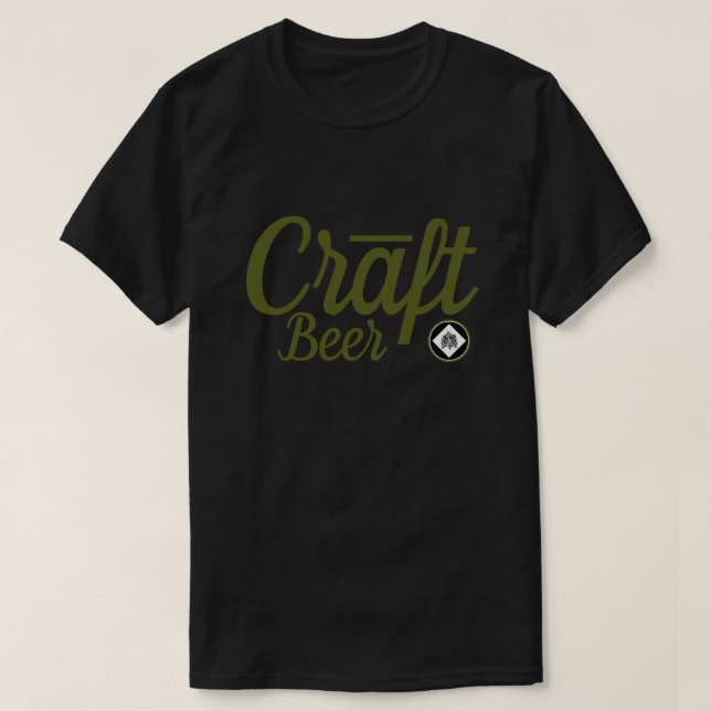 Craft Beer - Skutt-symbol Ver.2-Grönt T Shirt (Design framsida)