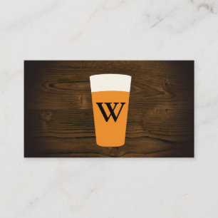 Craft Beer Trä Grain Visitkort