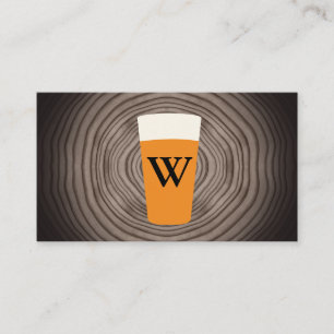 Craft Beer Trä Grain Visitkort