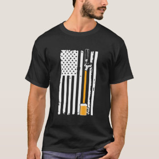 Craft Beer USA flagga American Patriot Drink Beer  T Shirt