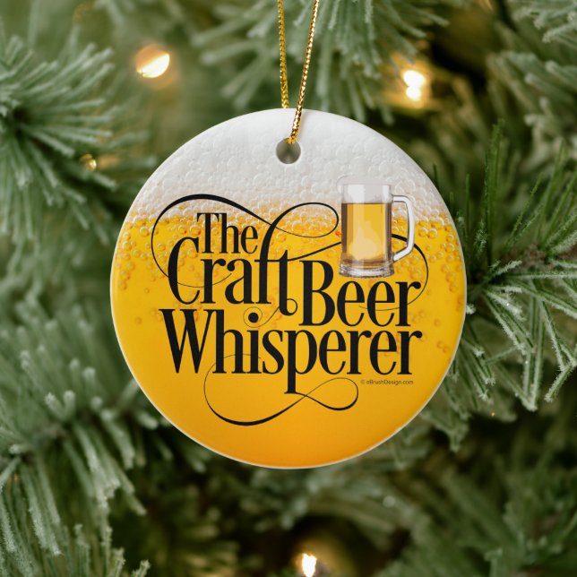 Craft Beer Whisperer Ceramic Ornament (Träd)