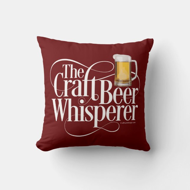 Craft Beer Whisperer Dekorativ kudde (Framsida)