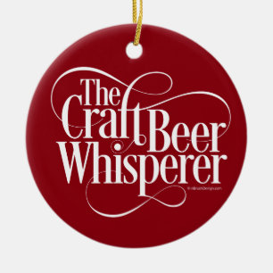 Craft Beer Whisperer Julgransprydnad Keramik
