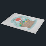 Craft box med julklapp och dekoration<br><div class="desc">Nyårs- och julkomposition med fullt av dekoration och julhatt</div>