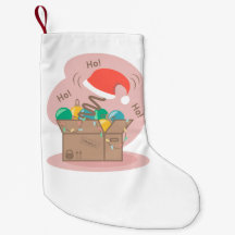 Craft box med julklapp och dekoration