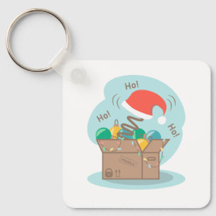 Craft box med julklapp och dekoration nyckelring