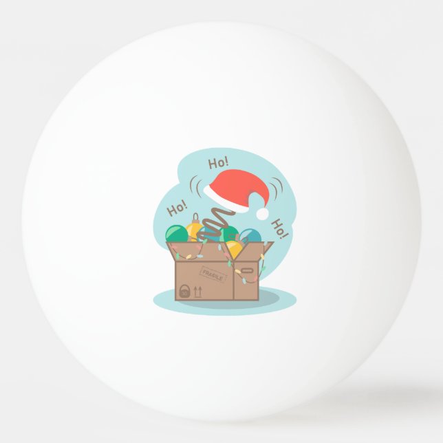 Craft box med julklapp och dekoration pingisboll (Framsidan)