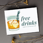 Craft Cocktail Funny Free Drinks Spara datumet Meddelande Vykort<br><div class="desc">Tittar du ett unikt och oförglömligt sätt att meddela ditt bröllop-datum? Titta bara på vår roliga hantverkskacksej "Fria drycker och vi är gifta sig",  spara datumet på vykortet! Med sitt uppspelande budskap är det här vykortet säkert att få dina gäster att le och ange tonen för din stora dag.</div>