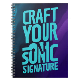 Craft din Sonic-Namnteckning Anteckningsbok