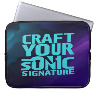 Craft din Sonic-Namnteckning Laptop Fodral