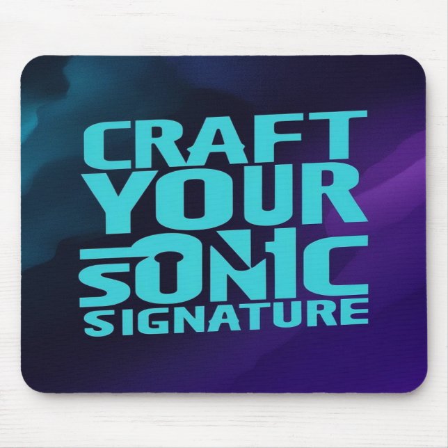 Craft din Sonic-Namnteckning Musmatta (Framsidan)