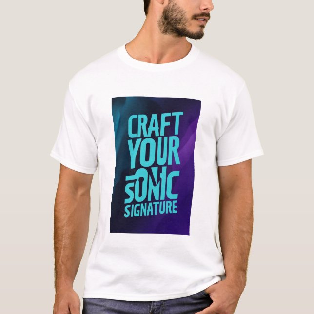 Craft din Sonic-Namnteckning T Shirt (Framsida)
