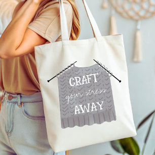 Craft din stressa Away Funny Tygkasse