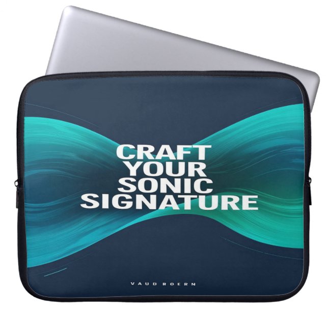 Craft Ditt Sonic Namnteckning, alternativ 3 Laptop Fodral (Framsidan)