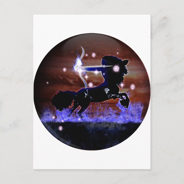 Craft Dungeon Zodiac - Sagittarius Vykort (Framsida)