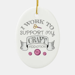 Craft Gift Work Support min Crafts-behörighet Julgransprydnad Keramik