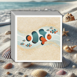 Craft Glitter Clown Fish Nemo Baby Shower Pappersservett