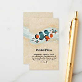 Craft Glitter Clown Fish Nemo Baby Shower Tilläggskort