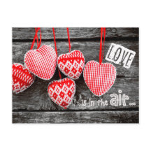 Craft Hearts Valentine Day Postcard