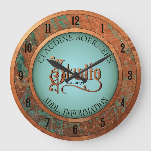 Craft Jewelry Sewing Hobby Studio Wall Clock Stor Klocka (Framsida)