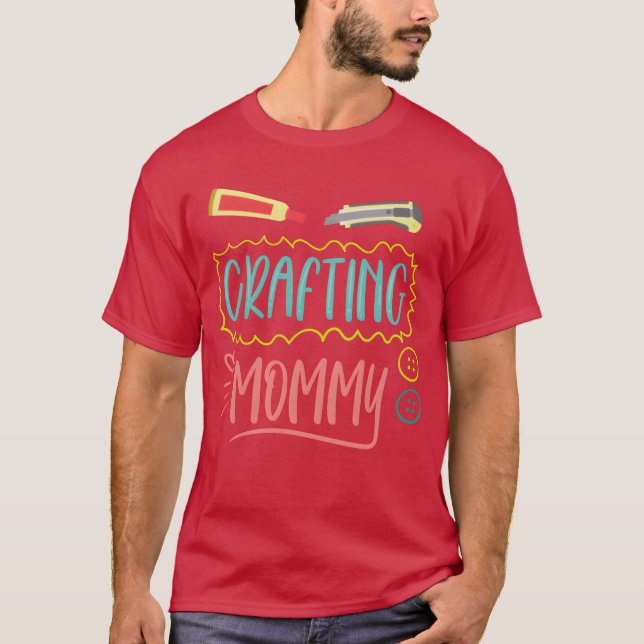 Craft Mamma Hobbyist Mamma Craft Mor-flicka T Shirt (Framsida)