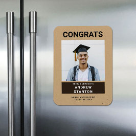 Craft Papper Modern Simple Boy Studenten Photo Magnet