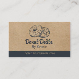 Craft Pappert Donut-Affärskort Visitkort