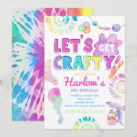 Craft Party-inbjudan | Inbjudan till Craft Birthda