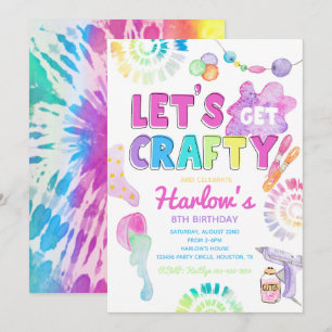 Craft Party-inbjudan Inbjudan till Craft Birthda