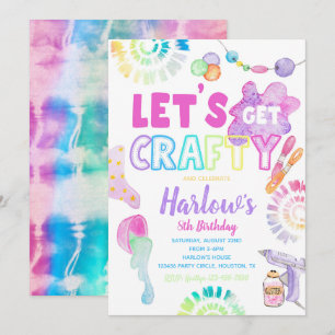 Craft Party-inbjudan Inbjudan till Craft Birthda