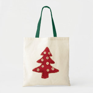 Craft Red Julgran med Button Baubles Tygkasse