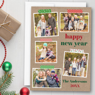 Craft Tape God jul 5 Photo Kraft Julkort