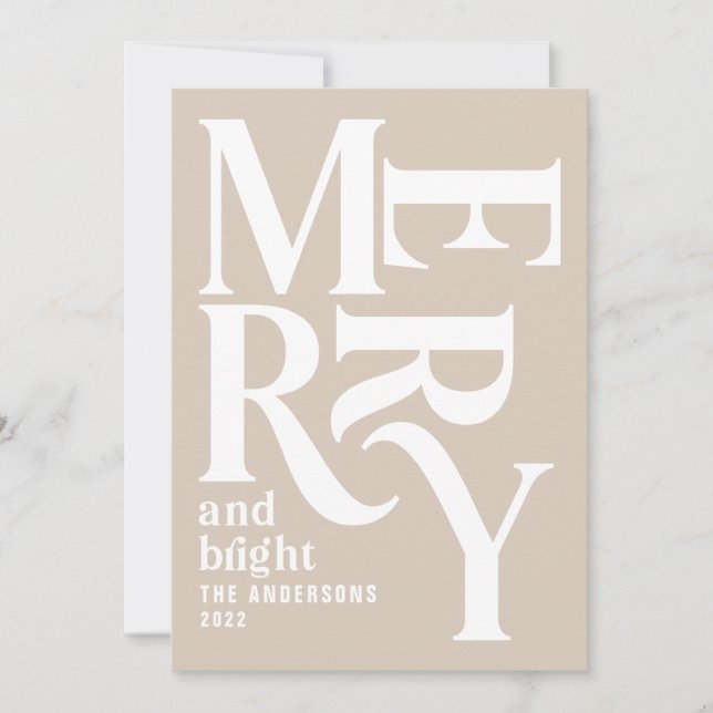 Craft vintage god jul meddelande (Framsida)