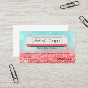 Craft Vinyl-Affärskort - Silhouette Cricut Visitkort