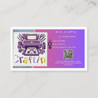Craft Vinyl-Affärskort Visitkort