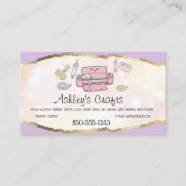 Craft Vinyl Foil Affärskort - Silhouette Cricut Visitkort