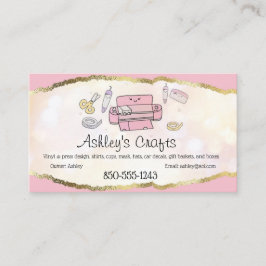 Craft Vinyl Foil Affärskort - Silhouette Cricut Visitkort