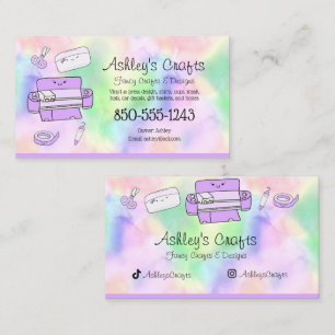 Craft Vinyl Rainbow Silhouette Cricut Watercolor Visitkort